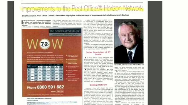 An article from 2005 submitted as evidence to the Post Office inquiry