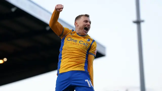 George Maris scores for Mansfield Town