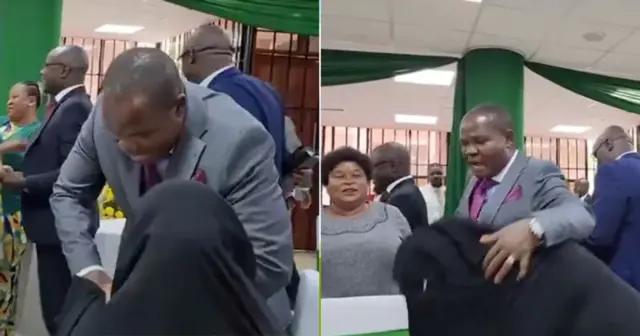 A widely circulated video of a office birthday party shows Ken N'gondi, the Speaker of Nairobi's County Assembly, apparently insisting that a female Muslim colleague shake his hand.