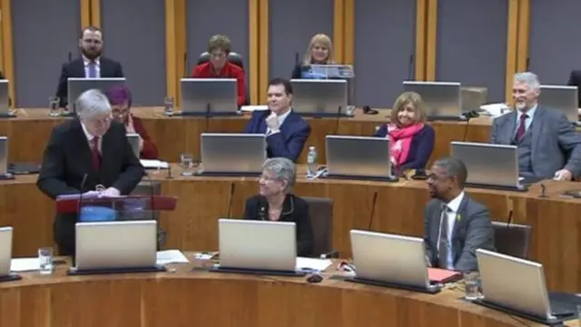 Mark Drakeford's final session of First Minister's Questions last month