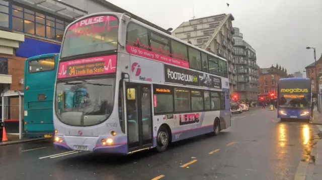 A bus in Leeds