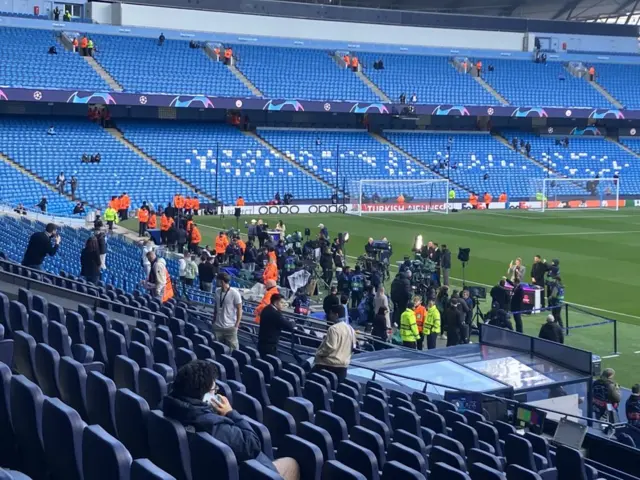 Cameras at the Etihad Stadium