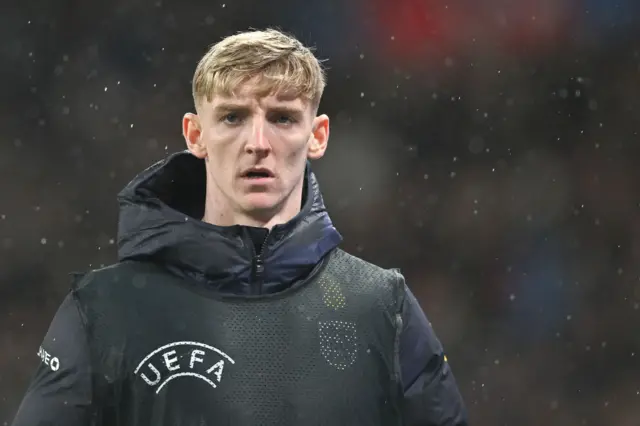 Anthony Gordon in England training gear