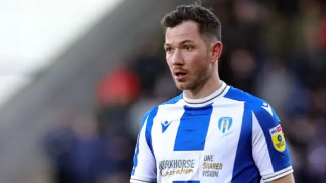 Tom Hopper playing for Colchester