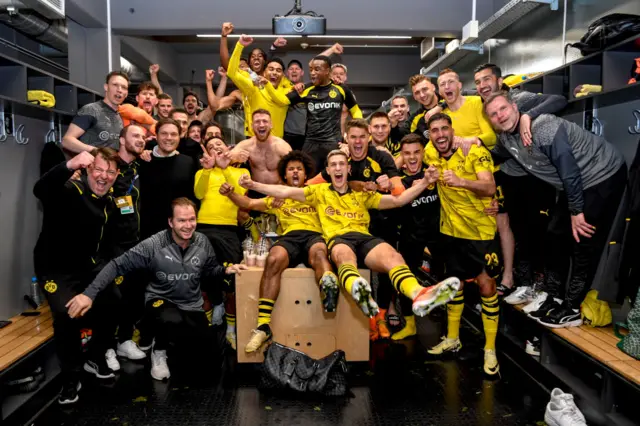 Dortmund players celebrate