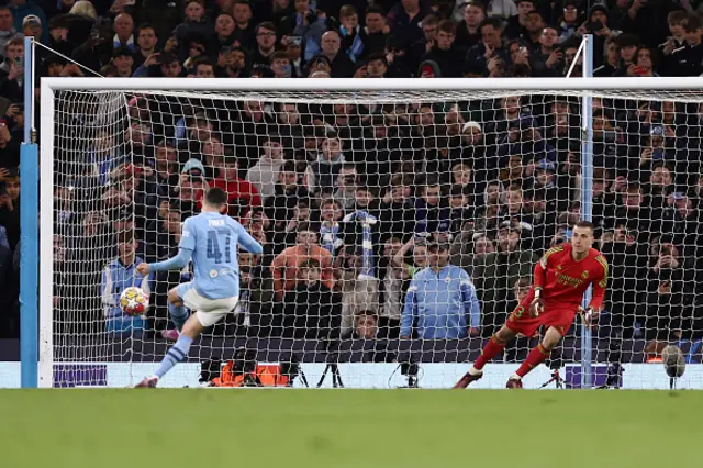 Foden scores from the penalty