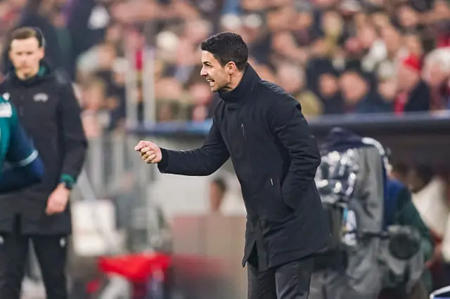 Arsenal Head Coach Mikel Arteta gestures