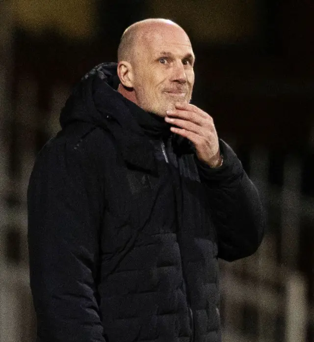Rangers Manager Philippe Clement during a cinch Premiership match between Dundee and Rangers at the Scot Foam Stadium at Dens Park