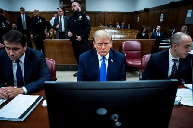 Donald Trump in court