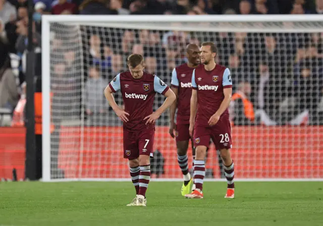 A dejected looking James Ward-Prowse