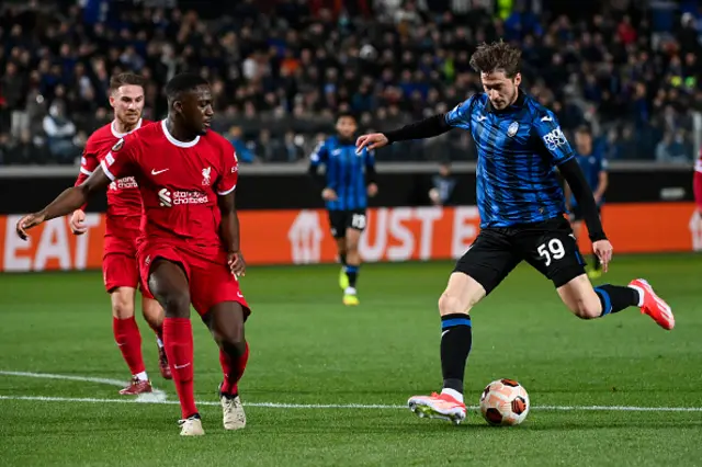 Aleksei Miranchuk of Atalanta BC kicks the ball