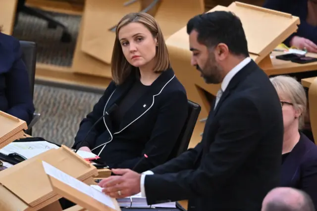 Mairi McAllan and Humza Yousaf