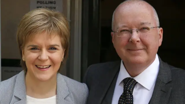 Nicola Sturgeon and Peter Murrell