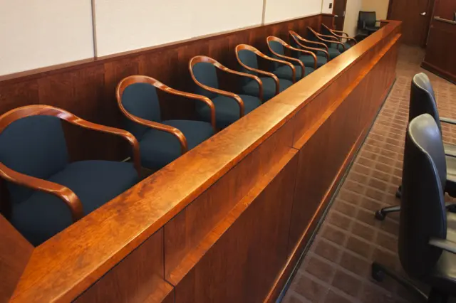 Empty jury chairs