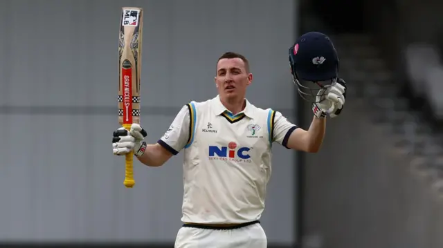 Harry Brook reaches a century for Yorkshire