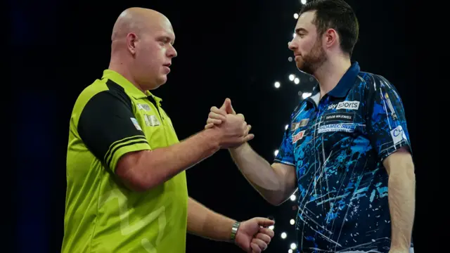 Michael van Gerwen and Luke Humphries