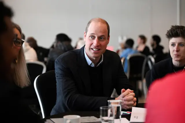 Prince William at his last official engagement, in Sheffield last month