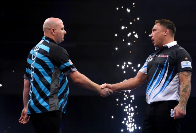 Rob Cross and Gerwyn Price