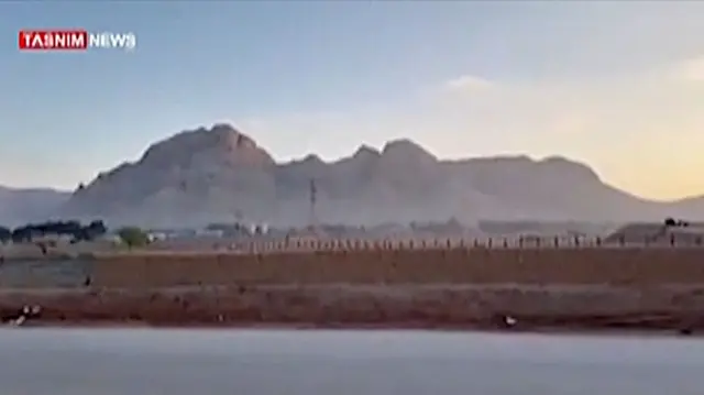 Screengrab from video posted by Tasnim news agency reporting showing sfahan Nuclear Technology Centre (19 April 2024)Isfahan