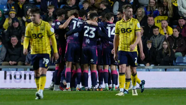 Stevenage celebrate scoring