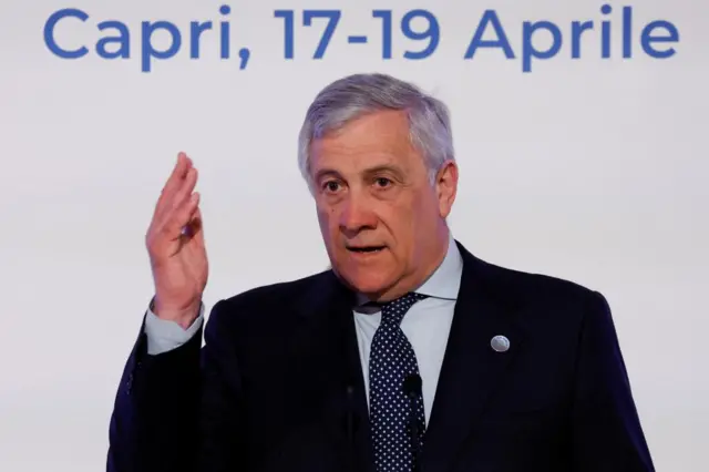 Italian Foreign Minister Antonio Tajani