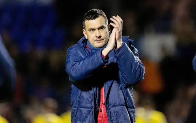 Raith manager Ian Murray after a cinch Championship match between Inverness Caledonian Thistle and Raith Rovers at the Caledonian Stadium, on April 19, 2024, in Inverness, Scotland.