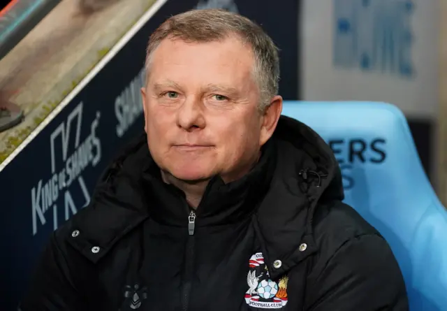 Coventry City boss Mark Robins