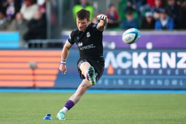 Glasgow Warriors' George Horne converts