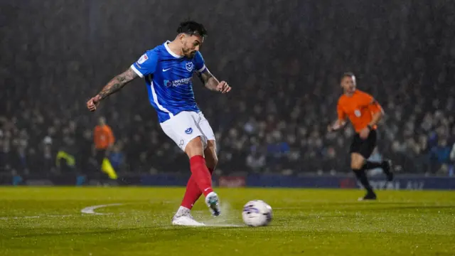 Portsmouth's Marlon Pack attempts a shot