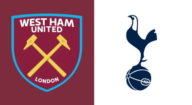 West Ham badge and Tottenham badge