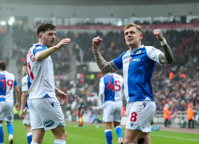 Sammie Szmodics celebrates scoring a goal