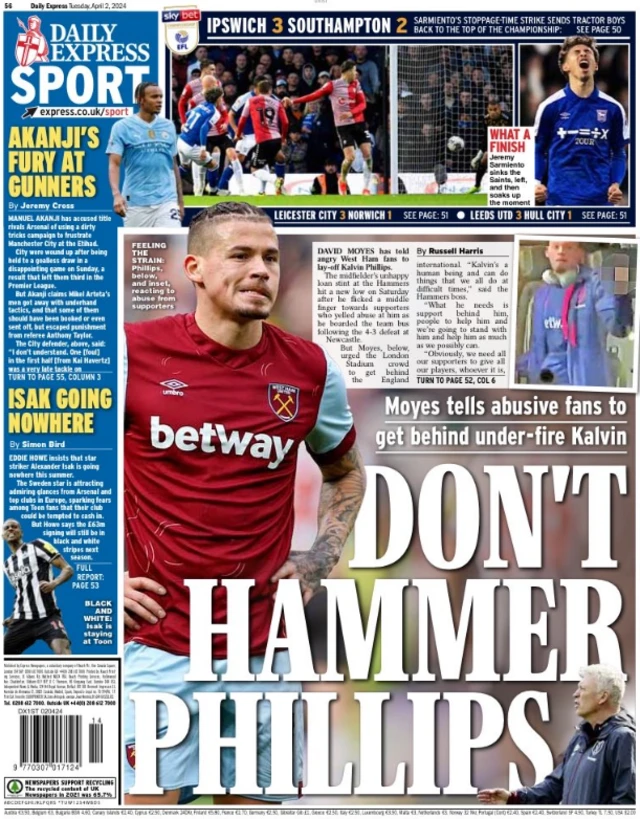 Express back page