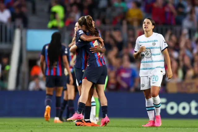 Barcelona v Chelsea in 2023 UWCL semi-final first leg