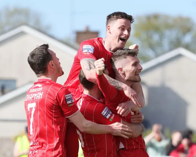 Ryan Mayse celebrates goal