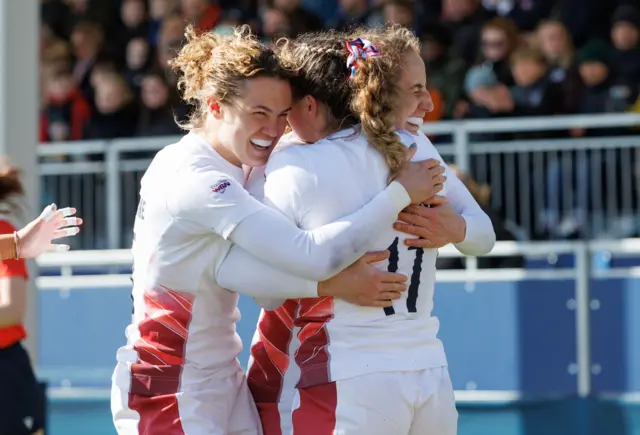 England celebrate