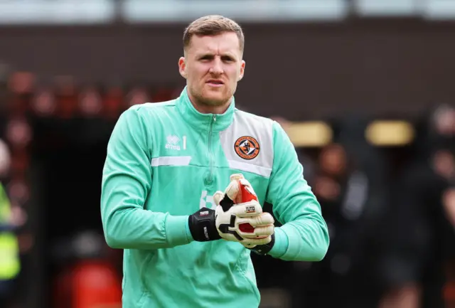 Dundee United goalkeeper Jack Walton