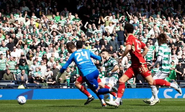 Nicolas Kuhn scores Celtic's equaliser