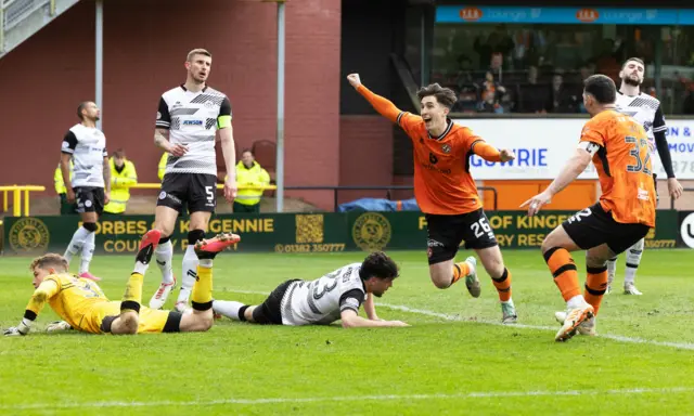 Dundee United's Chris Mochrie celebrates