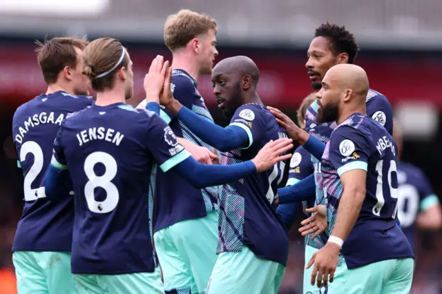 Brentford celebrate