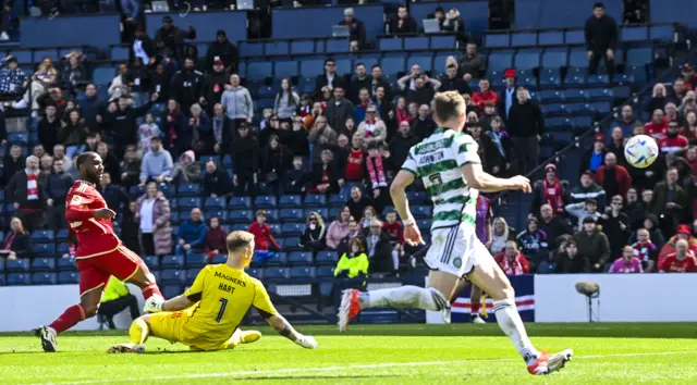 Junior Hoilett misses his chance against Celtic