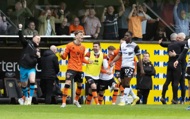 Celebrations at Tannadice