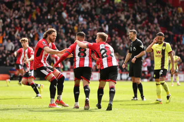 Sheffield United celebrate