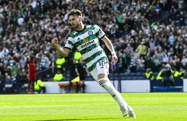 Celtic's Nicolas Kuhn celebrates