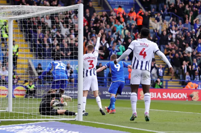 Wilfred Ndidi gives Leicester the lead against West Brom