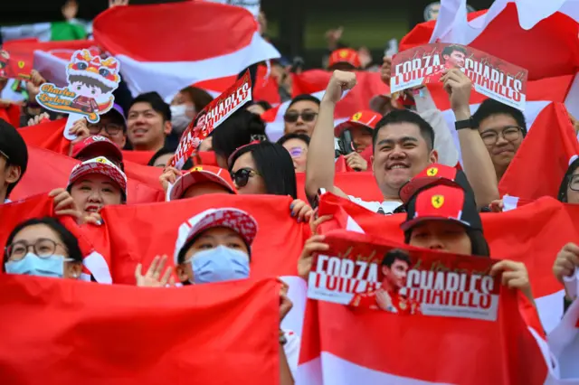 fans at the chinese grand prix