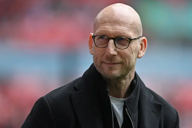 Jaap Stam looks on