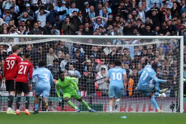 Haji Wright of Coventry City scores his team's third goal