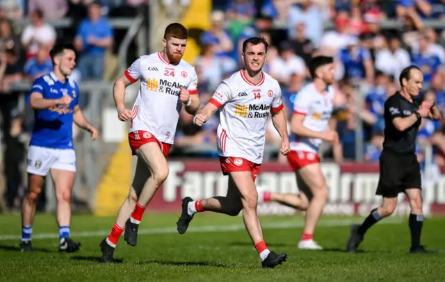 Darragh Canavan and Cathal McShane celebrate