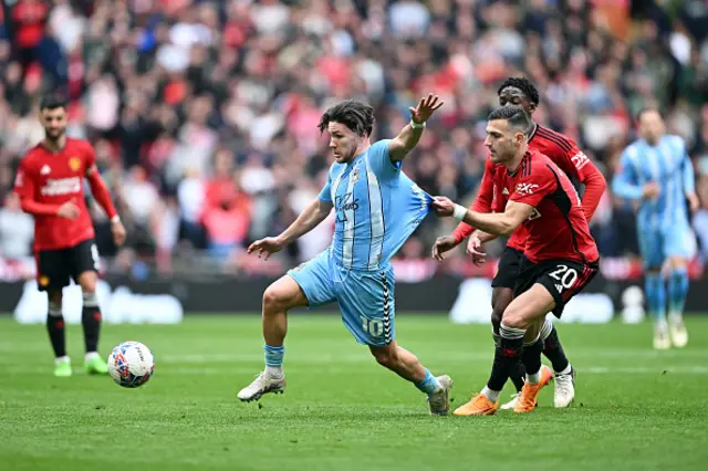 Callum O'Hara on the ball