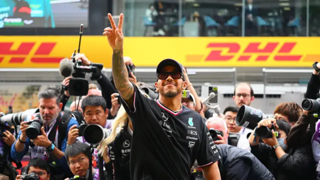 Lewis Hamilton at the Chinese GP.